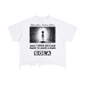 “Scribble” Boxy Distressed T-Shirt