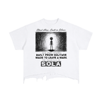 “Scribble” Boxy Distressed T-Shirt