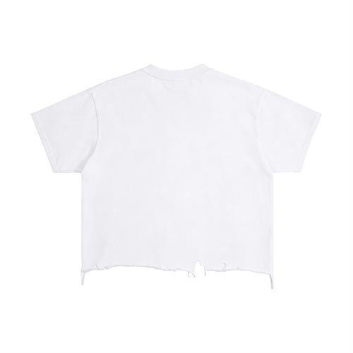 “Scribble” Boxy Distressed T-Shirt